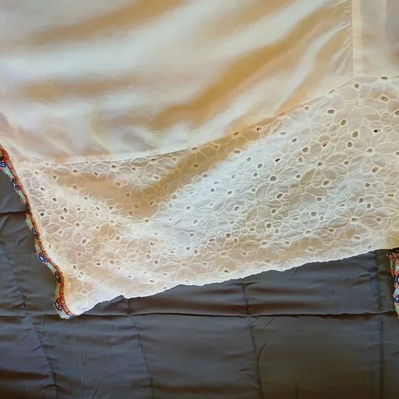 *Host Pick* Johnny Was Collection Petals Embroidered Eyelet Georgette Tunic, 2x - Picture 13 of 16